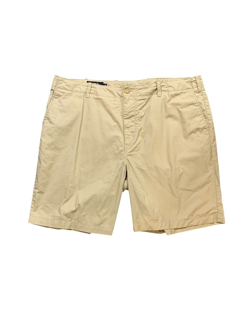 Lincs Golf Shorts Mens 42 Khaki Beige‎ Cotton Flat Front Chino by David Chu